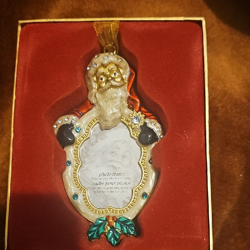 Santa Claus Photo Frame Ornament